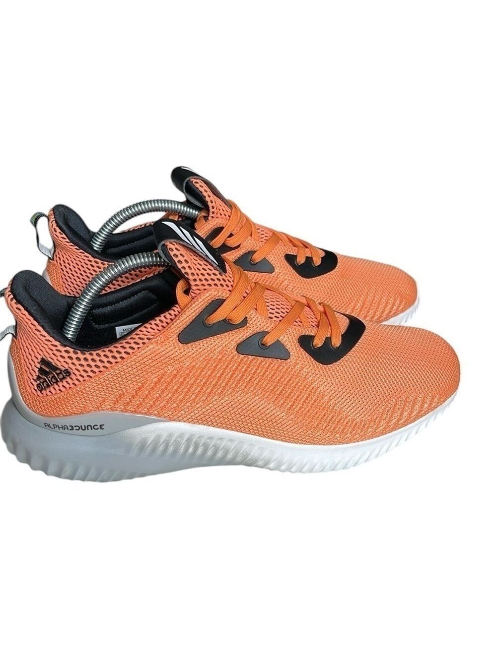 Adidas Alpha Bounce 3 Sneaker SZ 9.5 Men Orange Black
